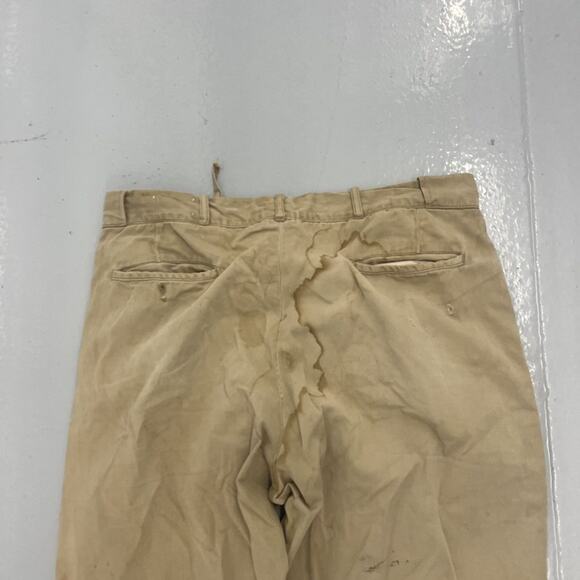 Vintage 50s Magnolia Tan Sanforized Sail Cloth Chinos 36x29 - Picture 5 of 6